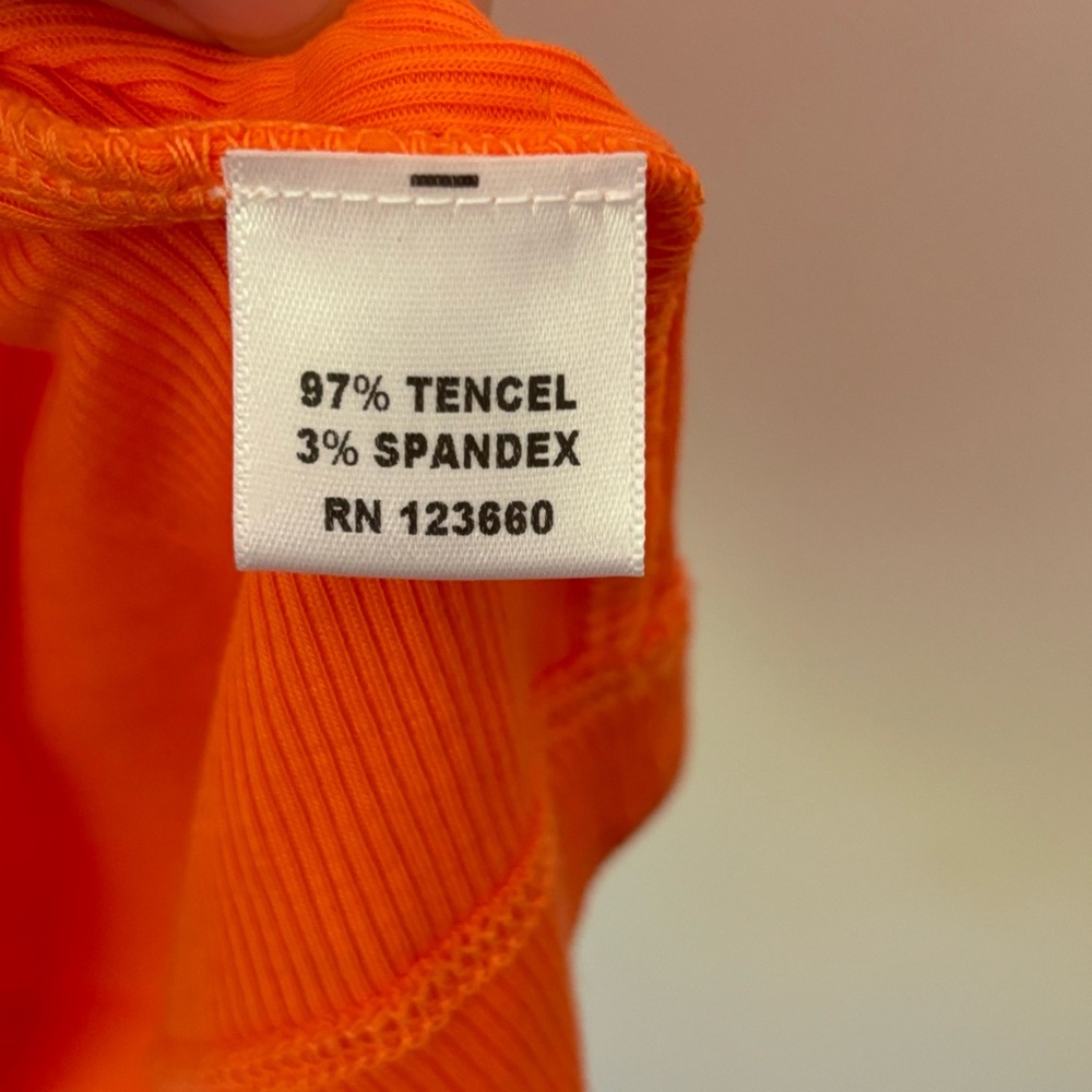 Splits59 Orange Ribbed tank - Picture 6 of 6
